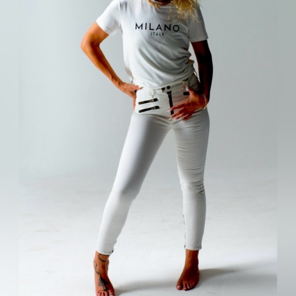 NWT Rag & Bone High Rise Biker Jeans